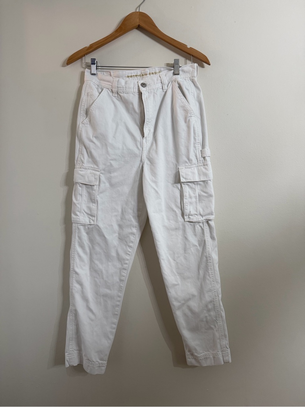 American Eagle Outfitters White Cargo Pants